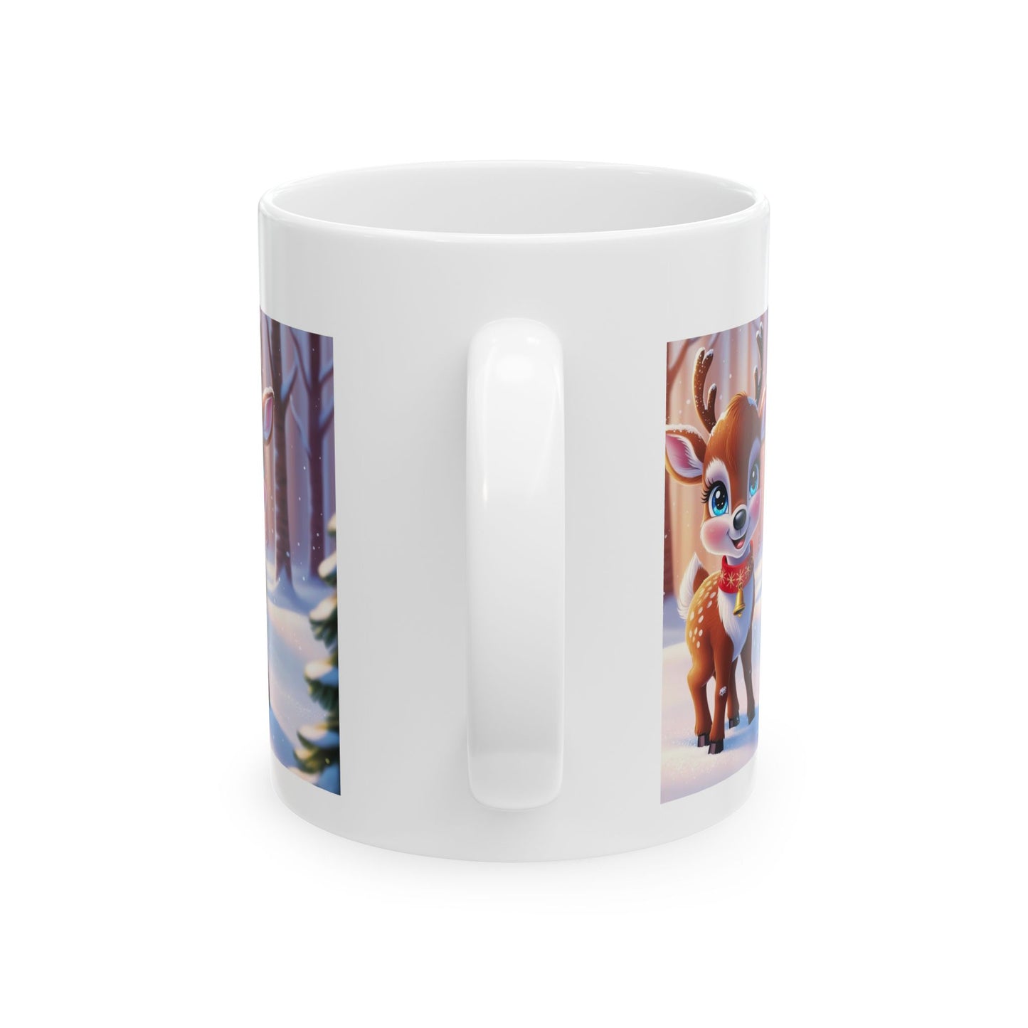 Reindeer Ceramic Mug, (11oz, 15oz)